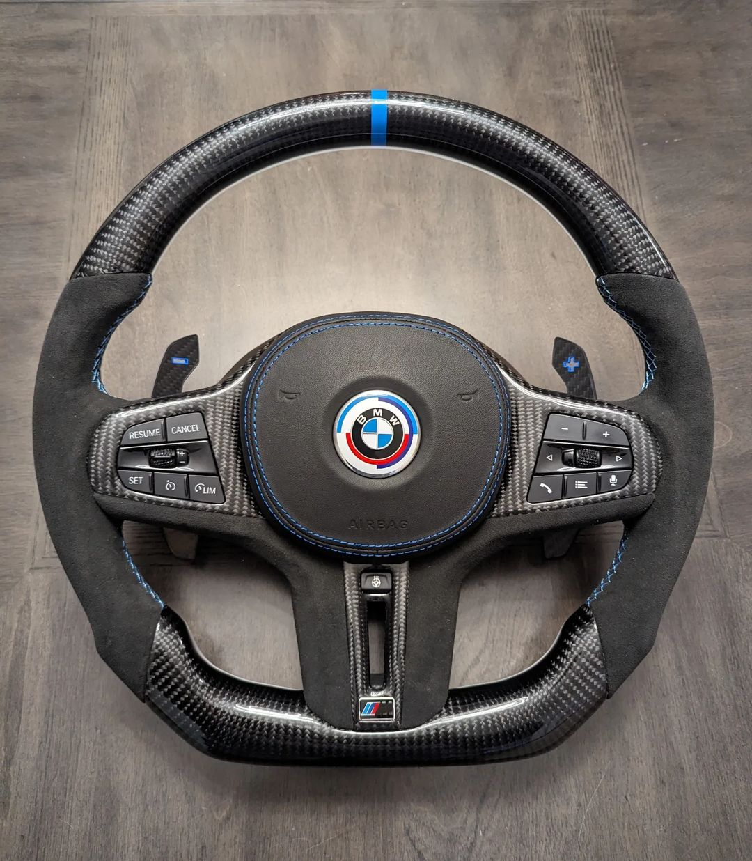 Custom LED Carbon Fiber Steering Wheel for BMW G Chassis
