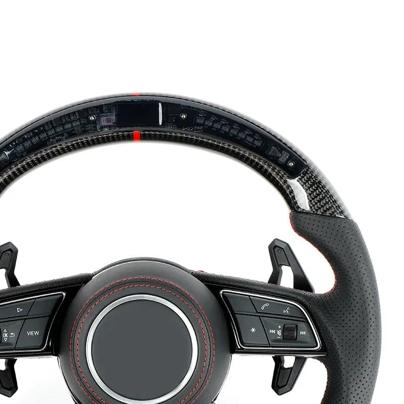 RS Style Custom Carbon Fiber Steering Wheel for Audi A / S / RS / Q / TT / R8