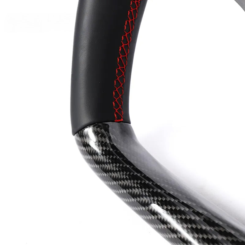 Custom Carbon Fiber Yoke Steering Wheel for Tesla Model S / X