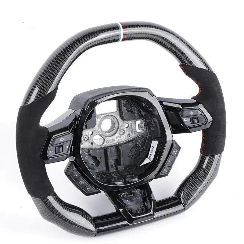 Custom Carbon Fiber Steering Wheel for Lamborghini Hurácan 2014+