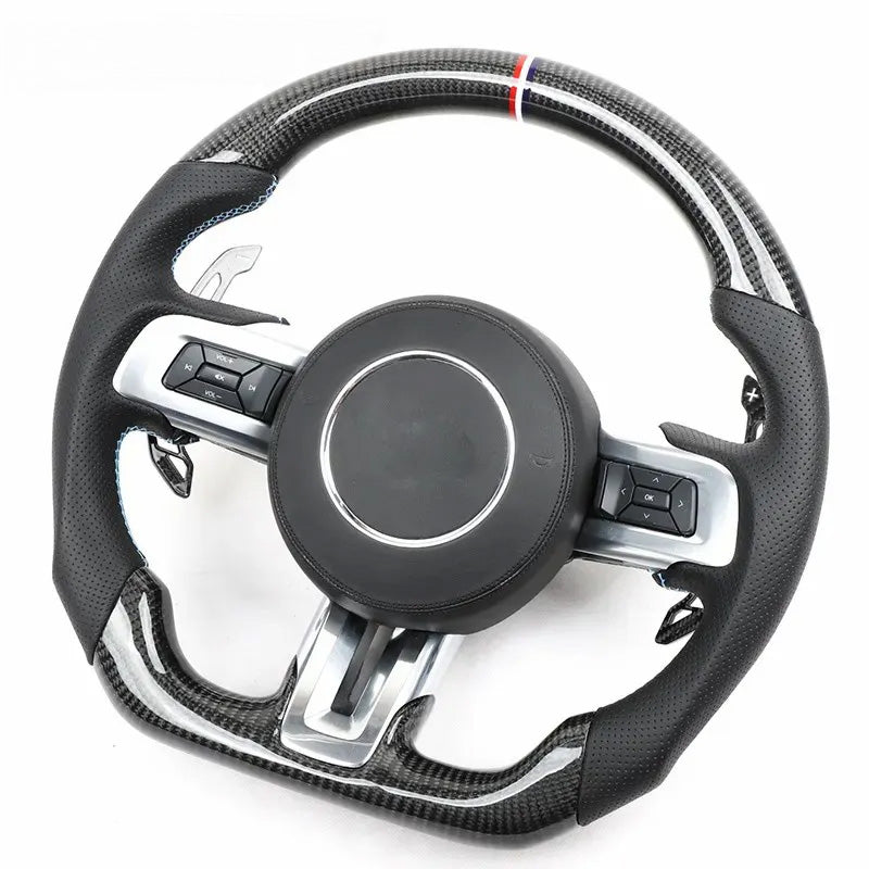 Custom Carbon Fiber Steering Wheel for Ford Mustang 2015-2022