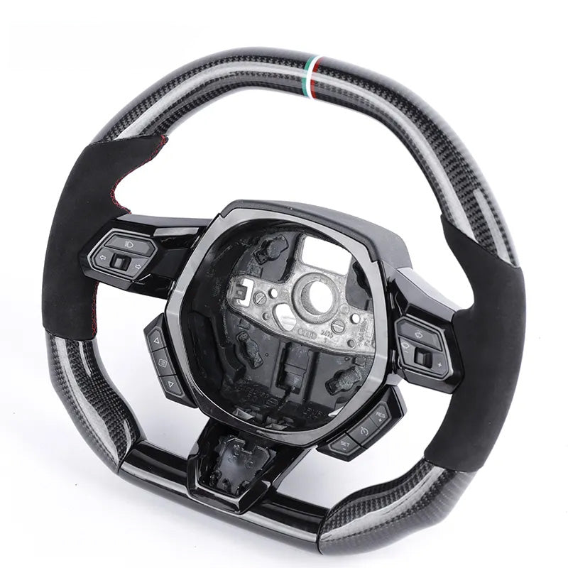 Custom Carbon Fiber Steering Wheel for Lamborghini Hurácan 2014+