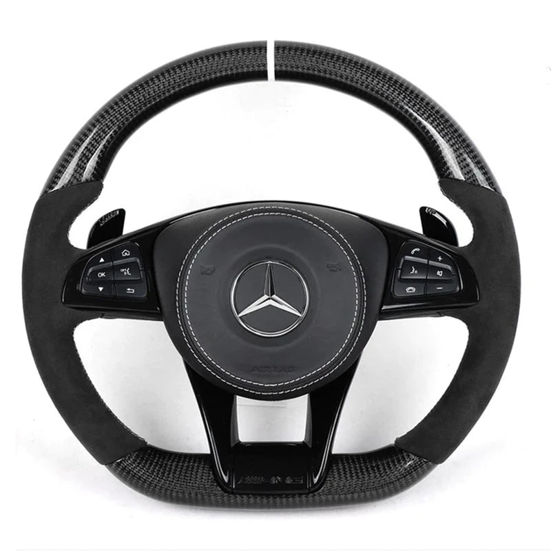 Custom Carbon Fiber Steering Wheel for Mercedes Benz 2017 AMG Performance Style