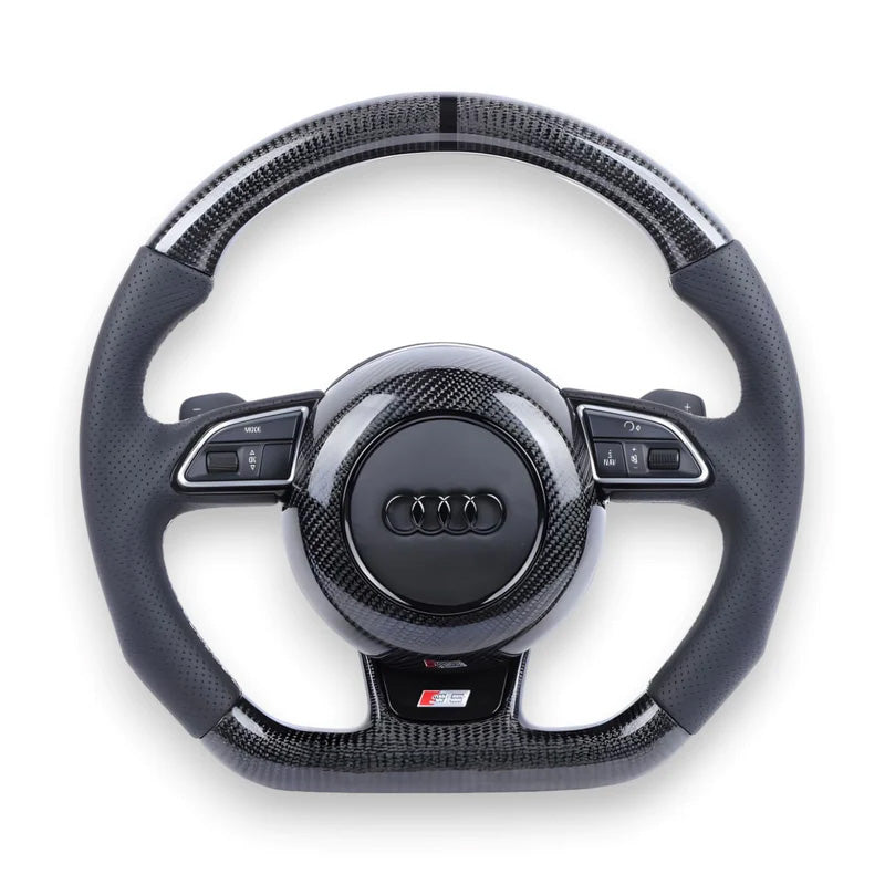 A/S/RS Style 1st Gen Custom Carbon Fiber Steering Wheel for Audi A / S / RS / Q / TT / R8