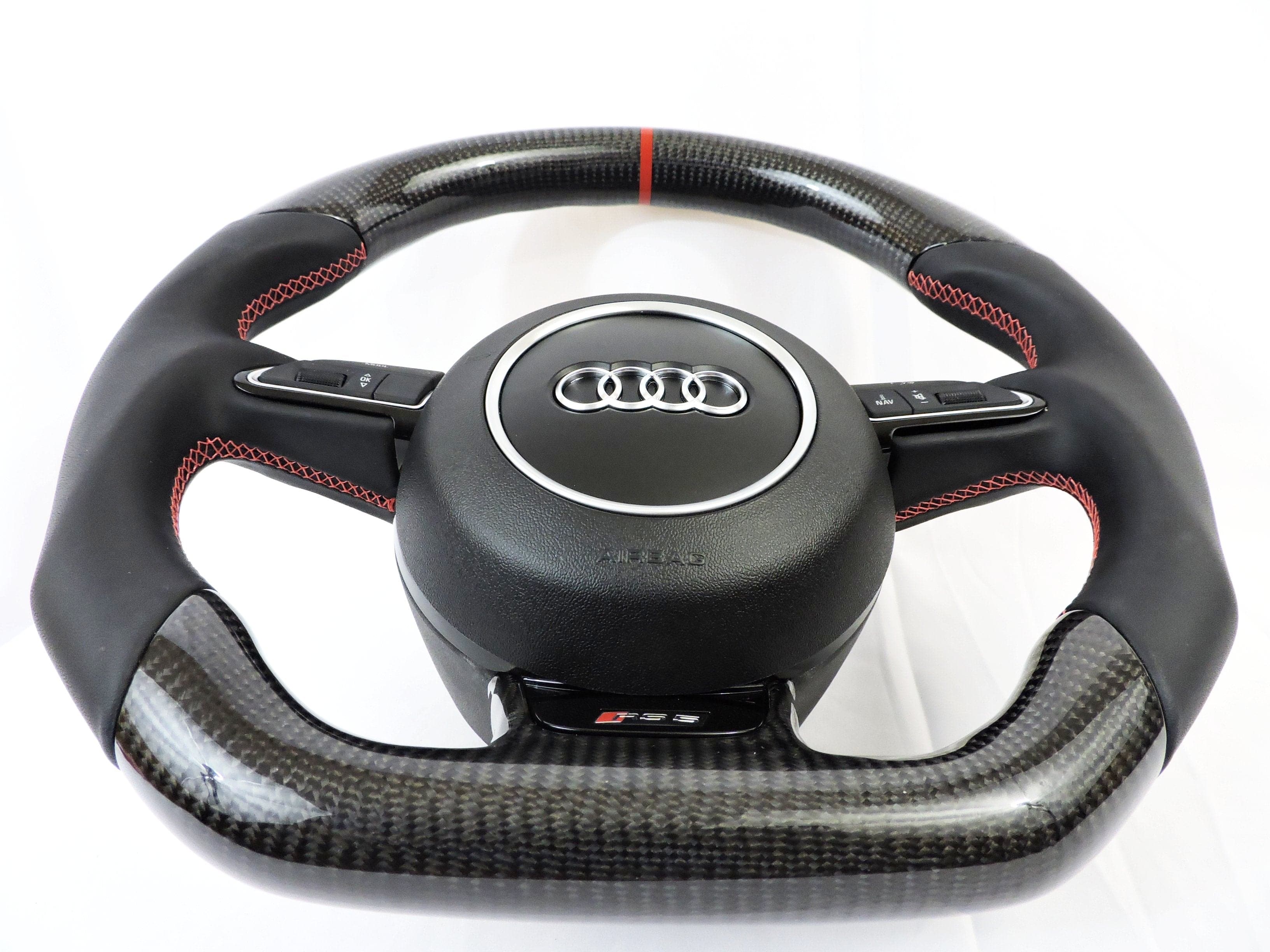 A/S/RS Style 1st Gen Custom Carbon Fiber Steering Wheel for Audi A / S / RS / Q / TT / R8