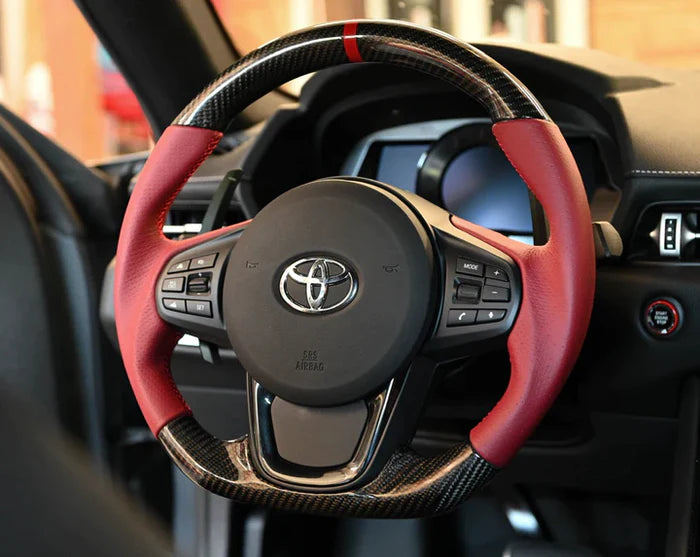 Custom Carbon Fiber Steering Wheel for Toyota A9x Supra