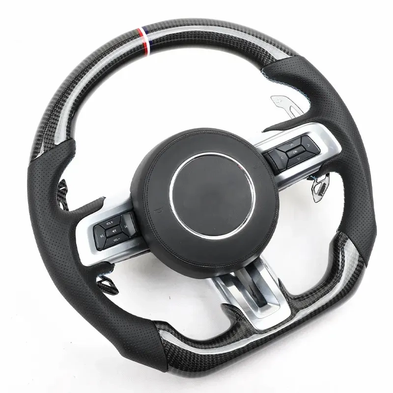 Custom Carbon Fiber Steering Wheel for Ford Mustang 2015-2022