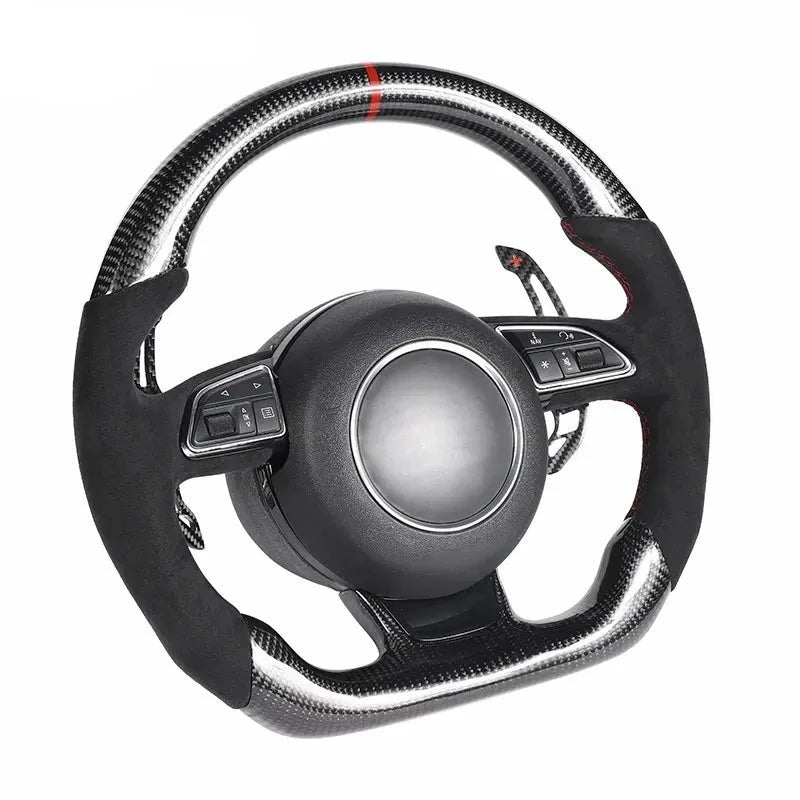 A/S/RS Style 1st Gen Custom Carbon Fiber Steering Wheel for Audi A / S / RS / Q / TT / R8