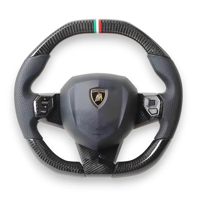 Custom Carbon Fiber Steering Wheel for Lamborghini Aventador (2011+)