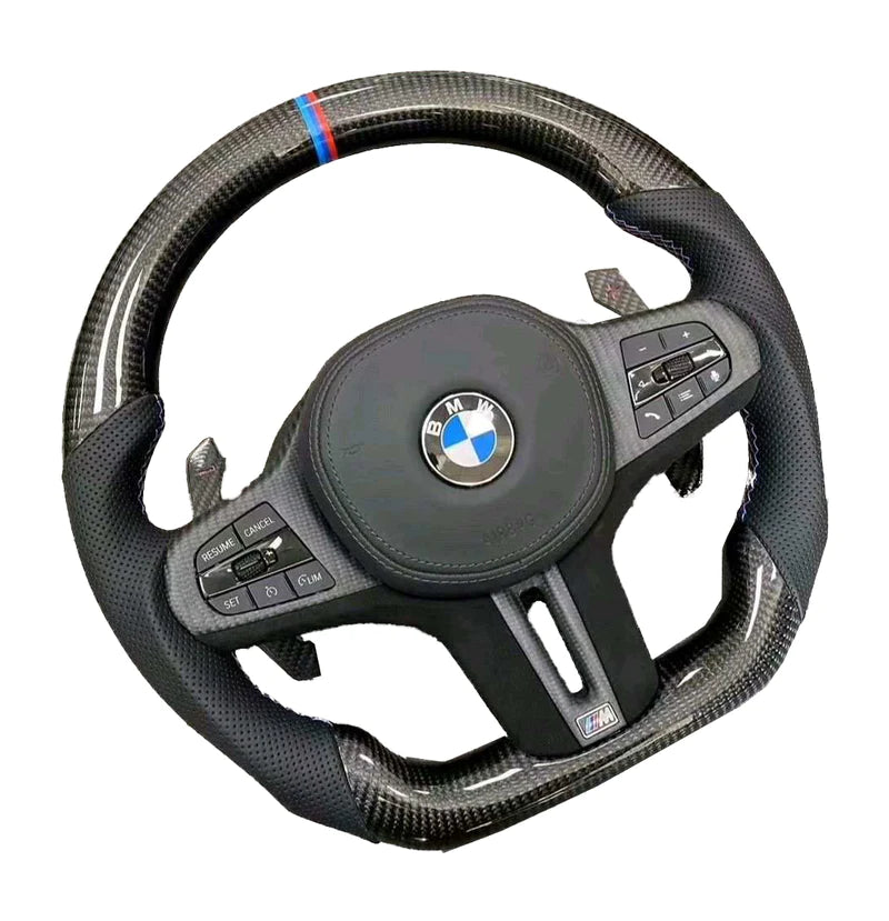 Custom LED Carbon Fiber Steering Wheel for BMW G Chassis