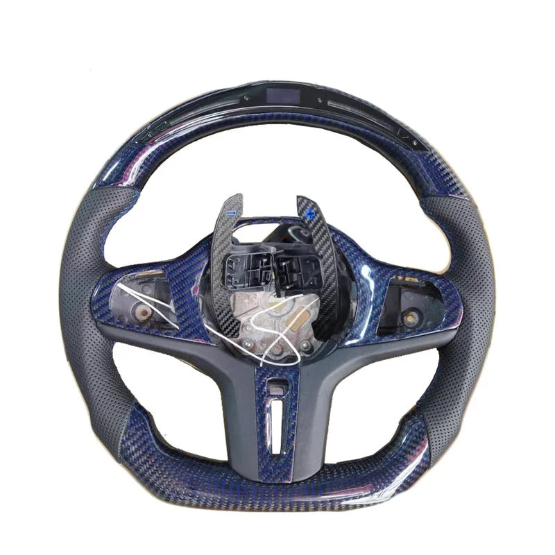 Custom LED Carbon Fiber Steering Wheel for BMW G Chassis