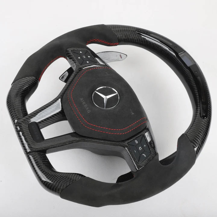 Custom Carbon Fiber AMG Style W204 / W212 C-E Class Steering Wheel for Mercedes Benz (All Models 2010-2018)