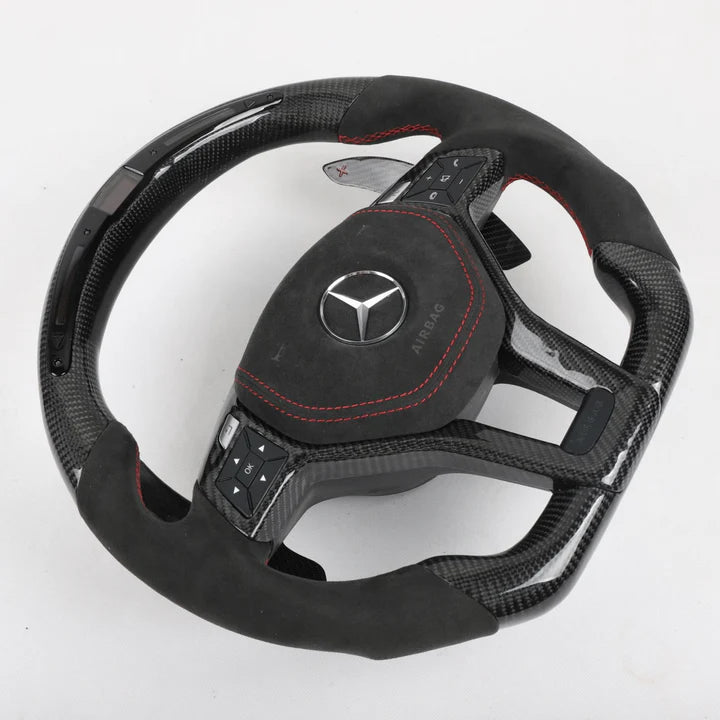 Custom Carbon Fiber AMG Style W204 / W212 C-E Class Steering Wheel for Mercedes Benz (All Models 2010-2018)