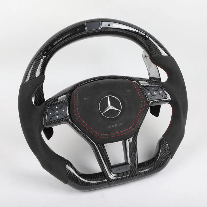 Custom Carbon Fiber AMG Style W204 / W212 C-E Class Steering Wheel for Mercedes Benz (All Models 2010-2018)