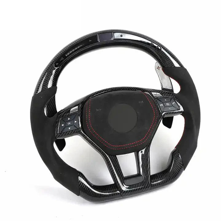 Custom Carbon Fiber AMG Style W204 / W212 C-E Class Steering Wheel for Mercedes Benz (All Models 2010-2018)