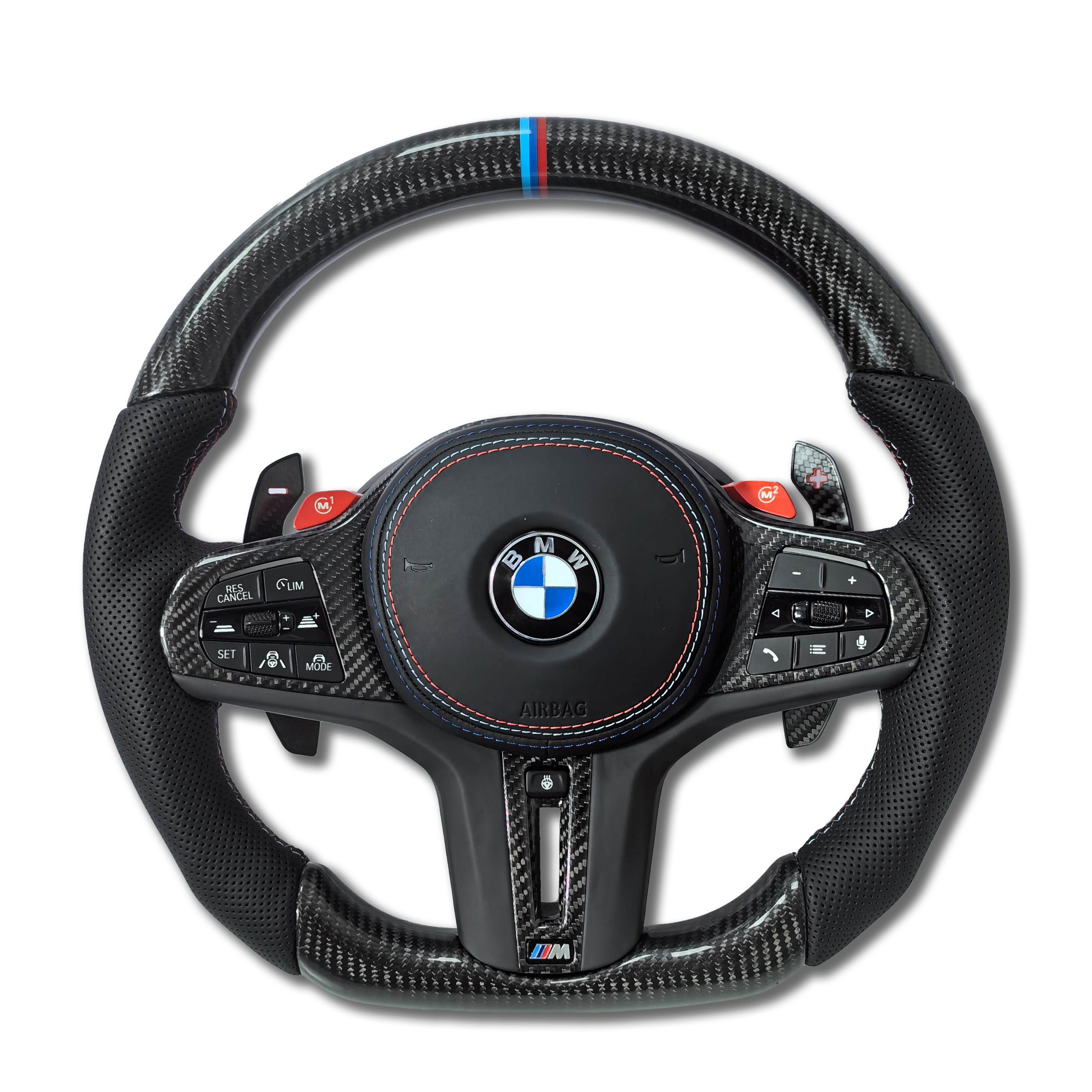 Custom LED Carbon Fiber Steering Wheel for BMW G Chassis