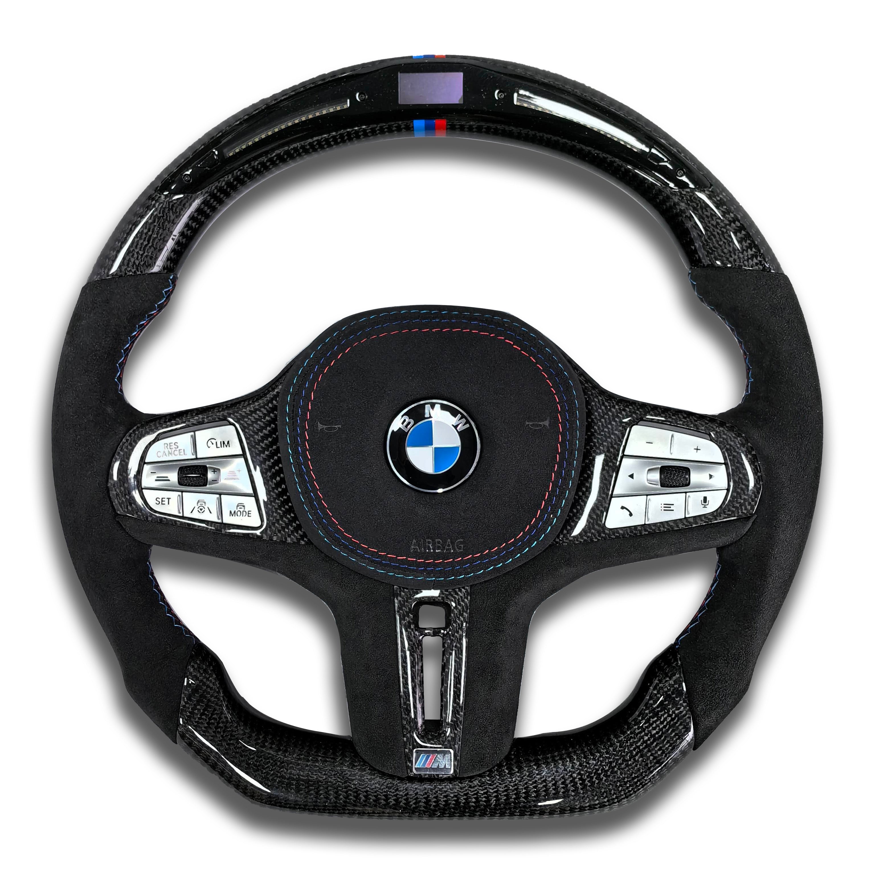 Custom LED Carbon Fiber Steering Wheel for BMW G Chassis