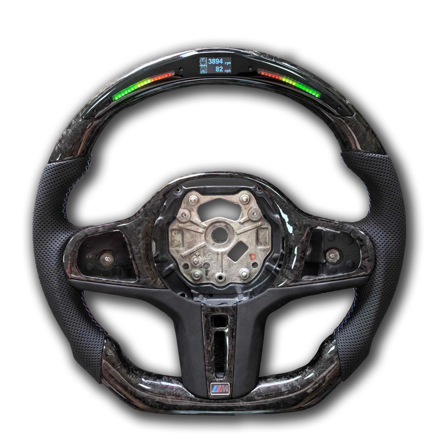 Custom LED Carbon Fiber Steering Wheel for BMW G Chassis