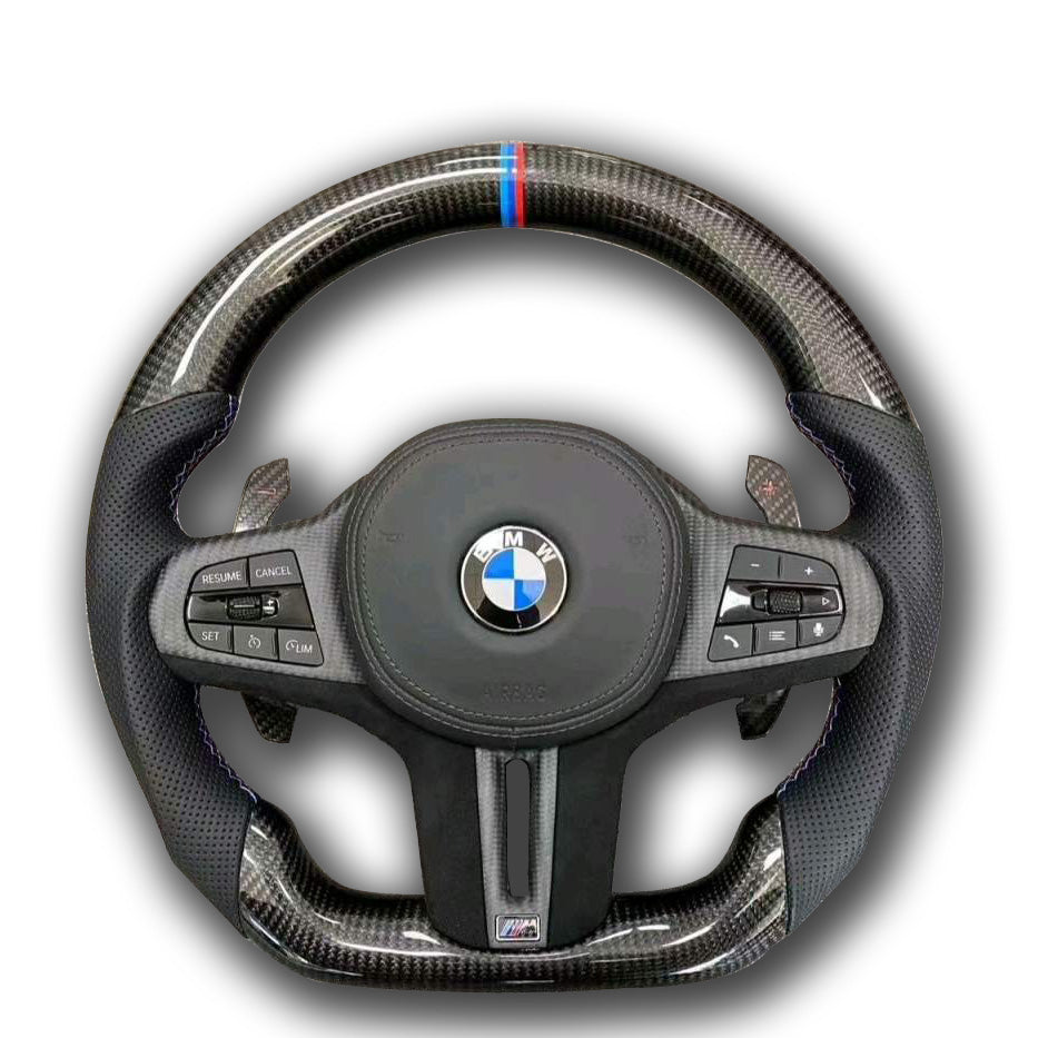 Custom LED Carbon Fiber Steering Wheel for BMW G Chassis