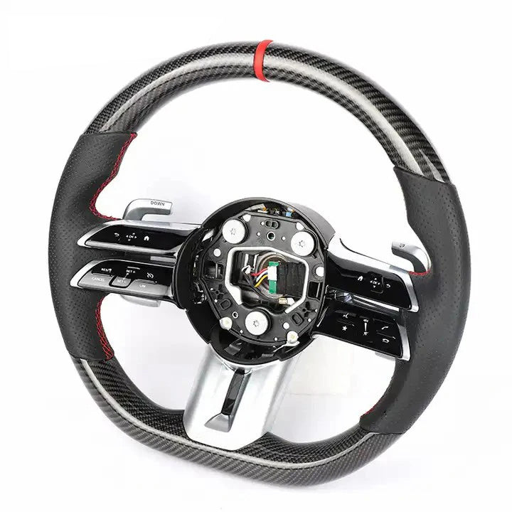 Custom Carbon Fiber Steering Wheel for Mercedes Benz AMG 2023 Style