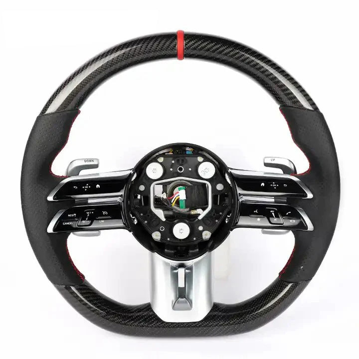 Custom Carbon Fiber Steering Wheel for Mercedes Benz AMG 2023 Style