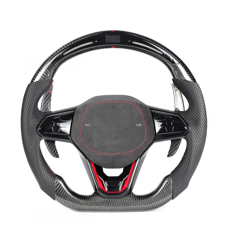 Custom Carbon Fiber Steering Wheel for Volkswagen VW Golf GTI MK8