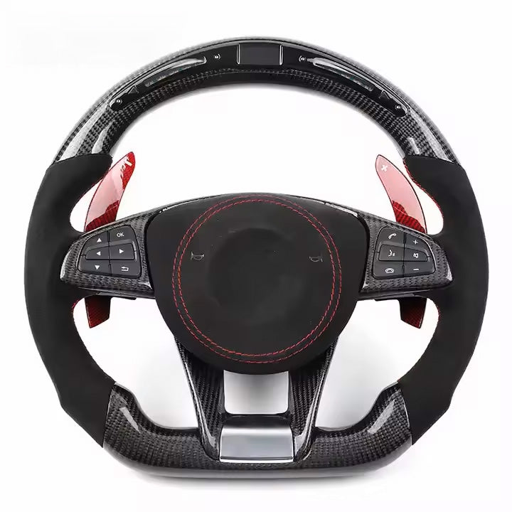 Custom Carbon Fiber Steering Wheel for Mercedes Benz 2017 AMG Performance Style