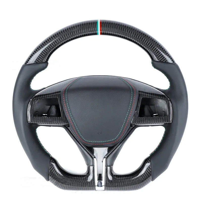 Custom Carbon Fiber Steering Wheel for Maserati Levante / Ghibli / Quattroporte