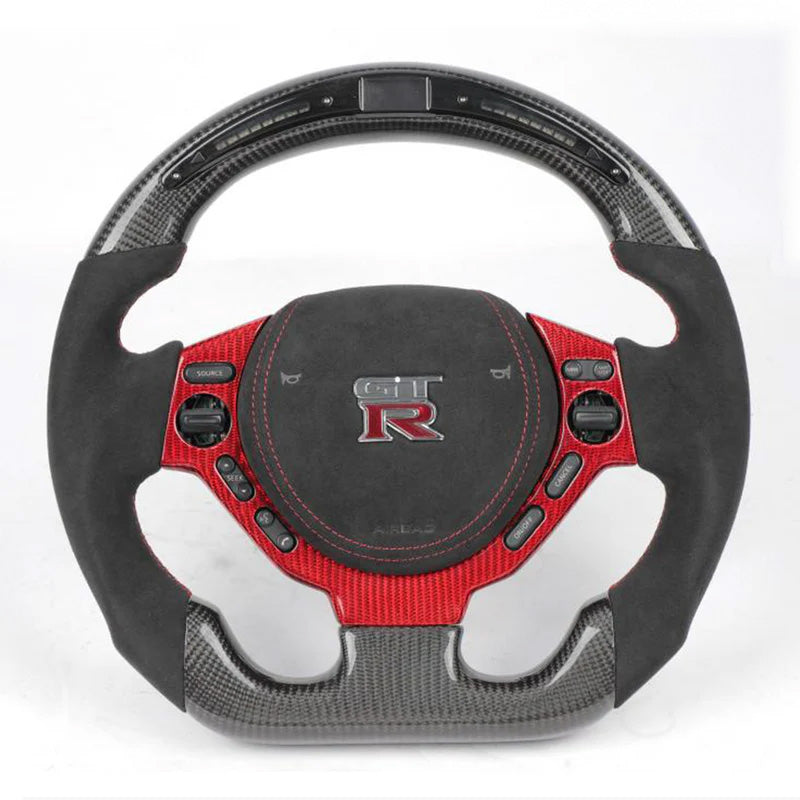 Custom Carbon Fiber Steering Wheel for Nissan R35 GTR