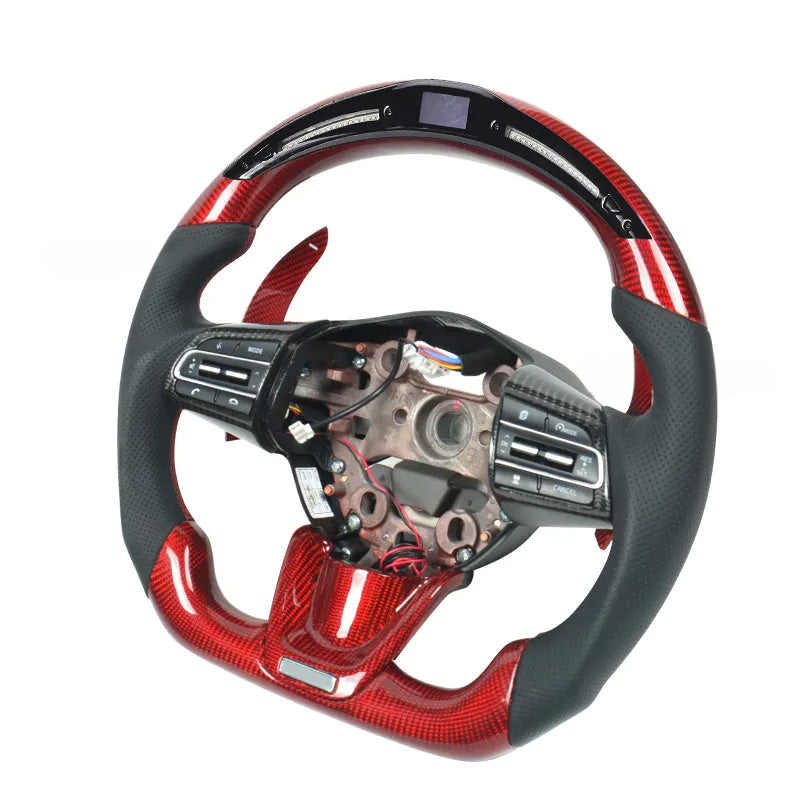 Custom Carbon Fiber Steering Wheel for Kia Stinger