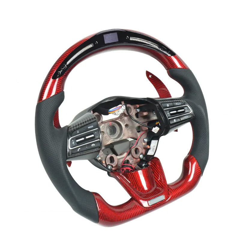 Custom Carbon Fiber Steering Wheel for Kia Stinger