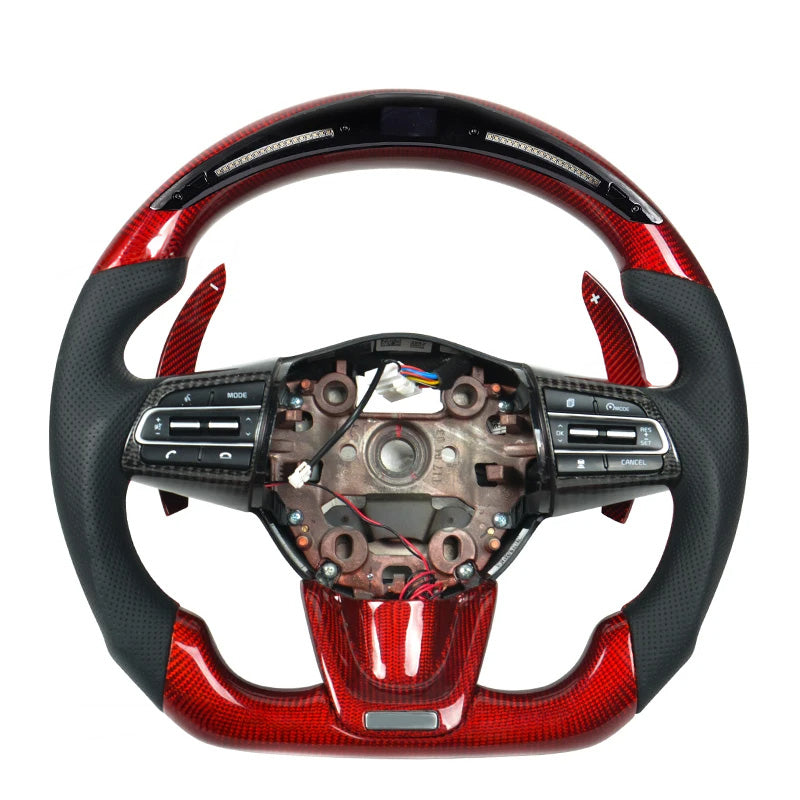 Custom Carbon Fiber Steering Wheel for Kia Stinger