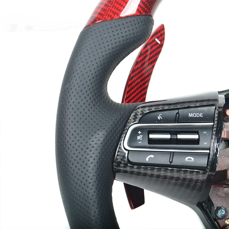 Custom Carbon Fiber Steering Wheel for Kia Stinger