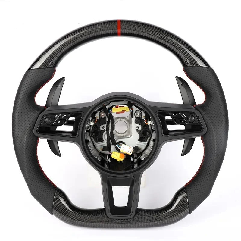 Custom Carbon Fiber Steering Wheel for Porsche Cayenne / 911 / Boxster / Panamera