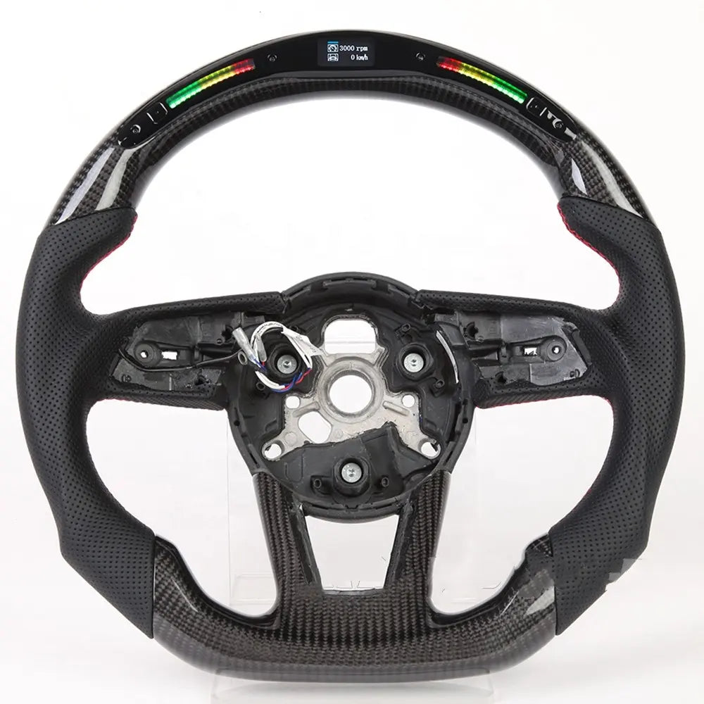 R8 Style LED Custom Carbon Fiber Steering Wheel for Audi FITS  A / S / RS / Q / TT / R8