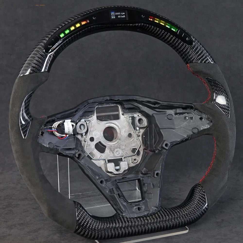 Custom Carbon Fiber Steering Wheel for Volkswagen VW Golf GTI MK8